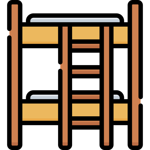 Bunk bed Special Lineal color icon