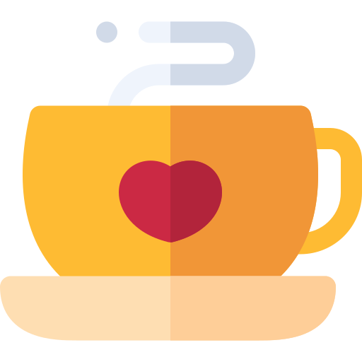 filiżanka kawy Basic Rounded Flat ikona