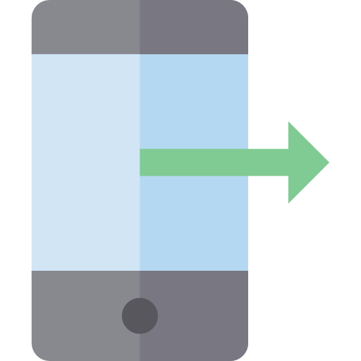 smartphone Basic Straight Flat icon