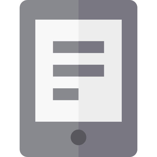 ereader Basic Straight Flat icon