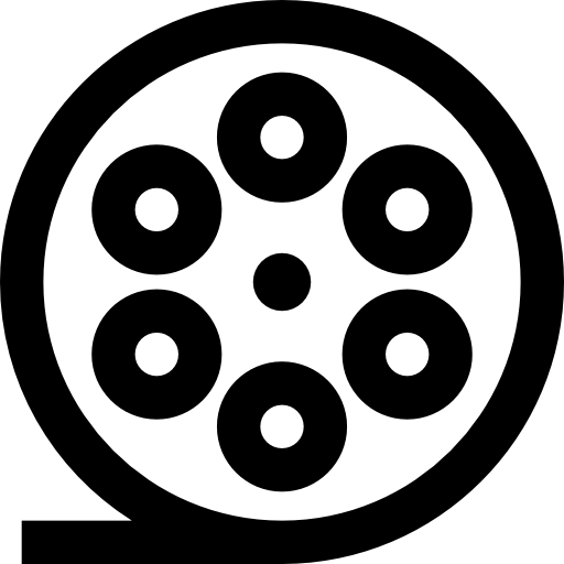 Film reel Basic Straight Lineal icon