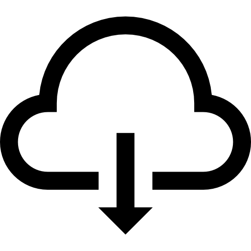 Cloud computing Basic Straight Lineal icon