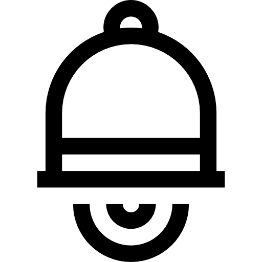 alarm Basic Straight Lineal ikona