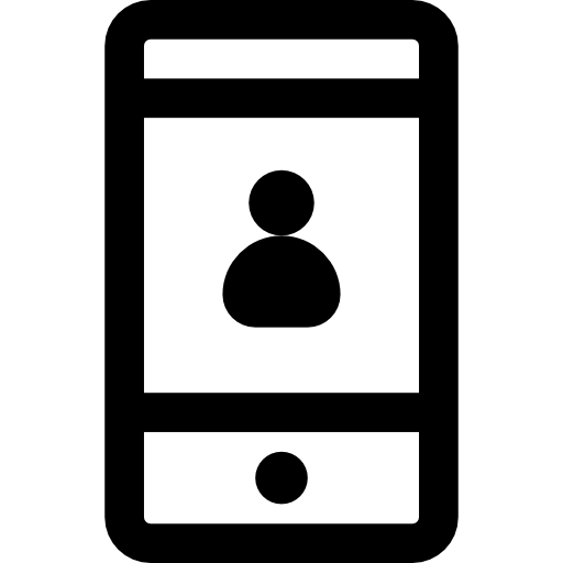 teléfono inteligente Basic Straight Lineal icono