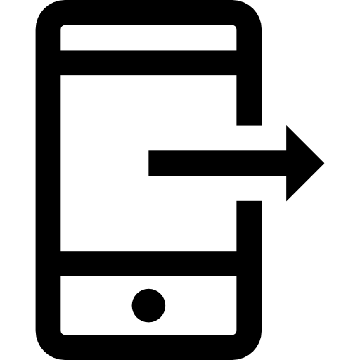 smartphone Basic Straight Lineal icona