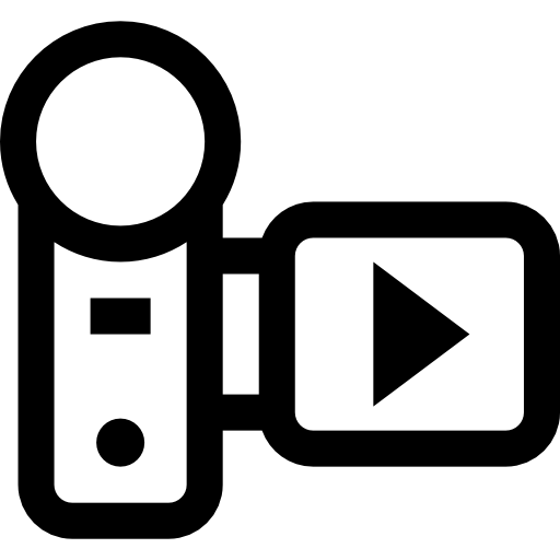 ビデオカメラ Basic Straight Lineal icon