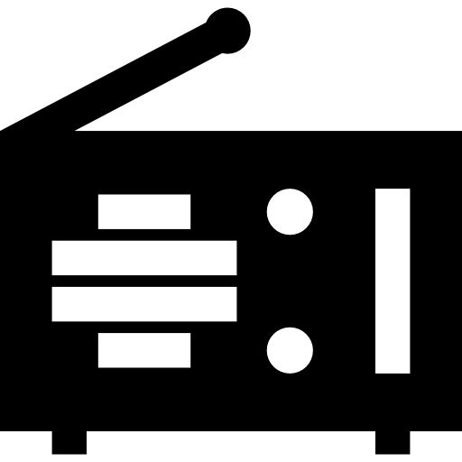 radio Basic Straight Filled ikona
