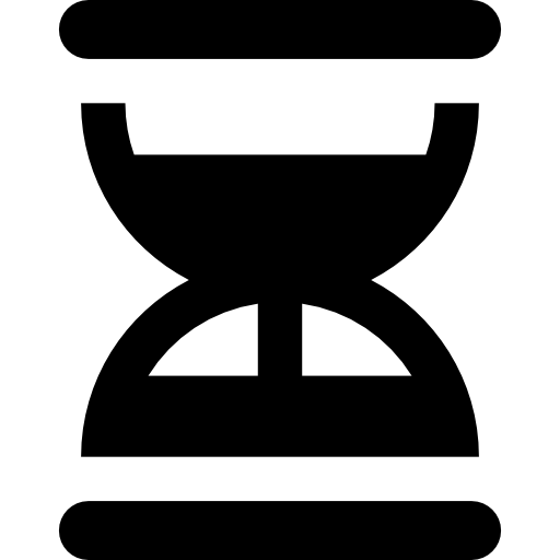 reloj de arena Basic Straight Filled icono