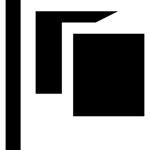 bandiera Basic Straight Filled icona