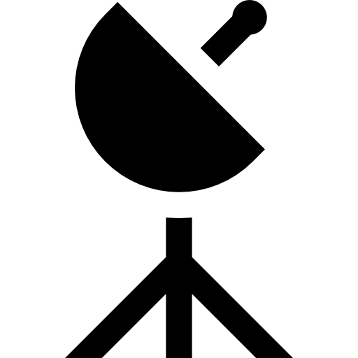 satellitenschüssel Basic Straight Filled icon