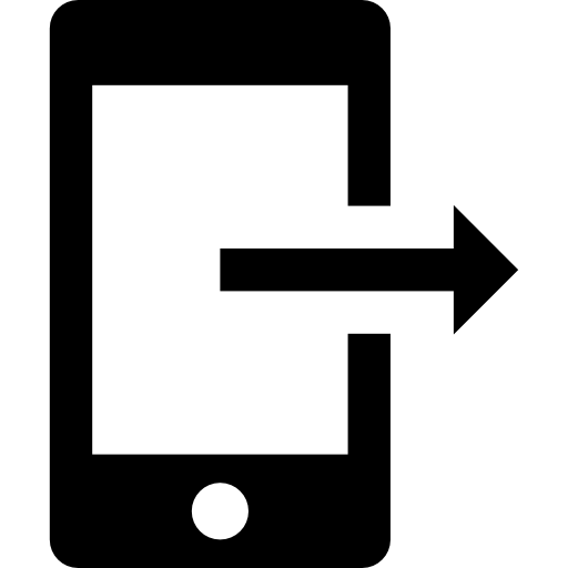 teléfono inteligente Basic Straight Filled icono