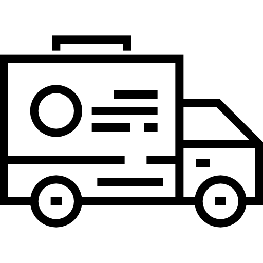 배달 트럭 Detailed Straight Lineal icon