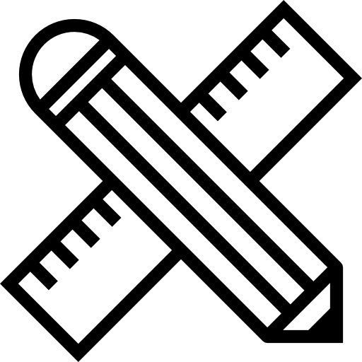 연필 Maxim Flat Lineal icon
