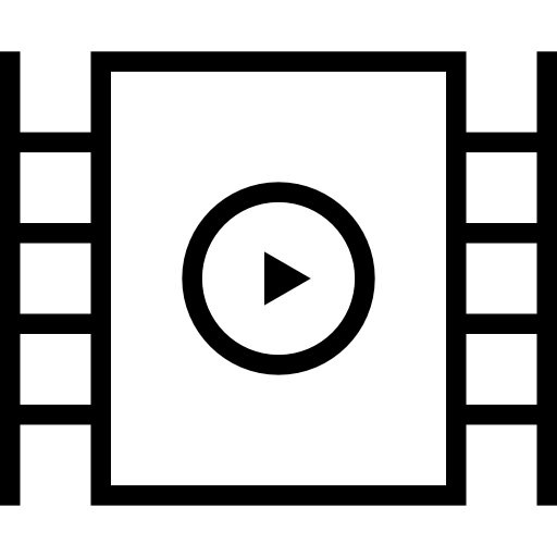 reproductor de video Maxim Flat Lineal icono