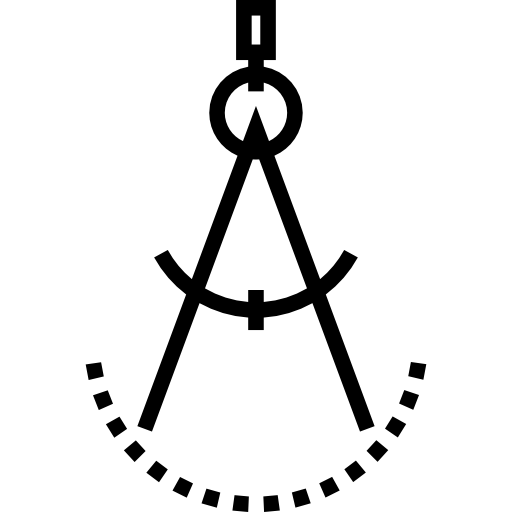 brújula Maxim Flat Lineal icono