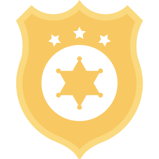 politie badge Maxim Basinski Premium Flat icoon