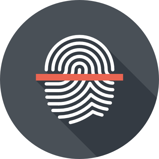 Fingerprint scan Maxim Basinski Premium Circular Shadow icon