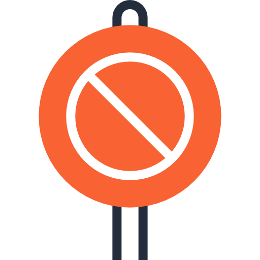 prohibido Maxim Flat Two Tone Linear colors icono
