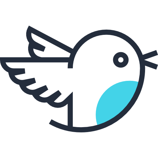 Twitter Maxim Flat Two Tone Linear colors icon