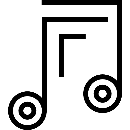Musical note Maxim Flat Lineal icon