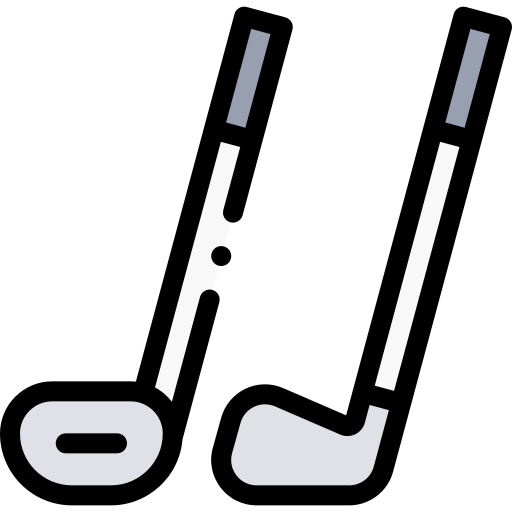 golfschläger Detailed Rounded Lineal color icon