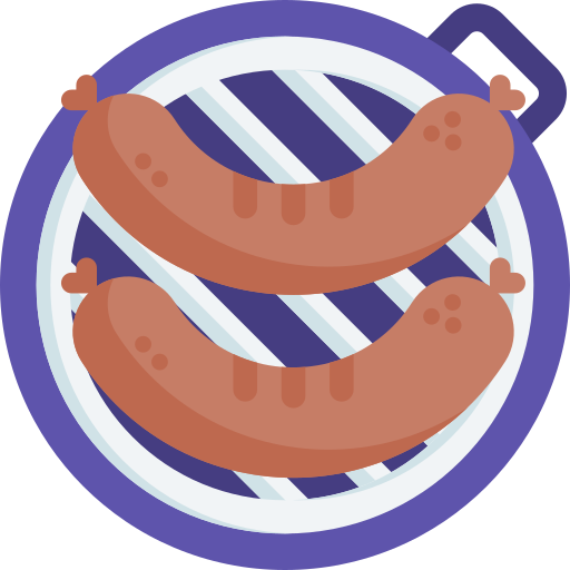 Sausage Detailed Flat Circular Flat icon