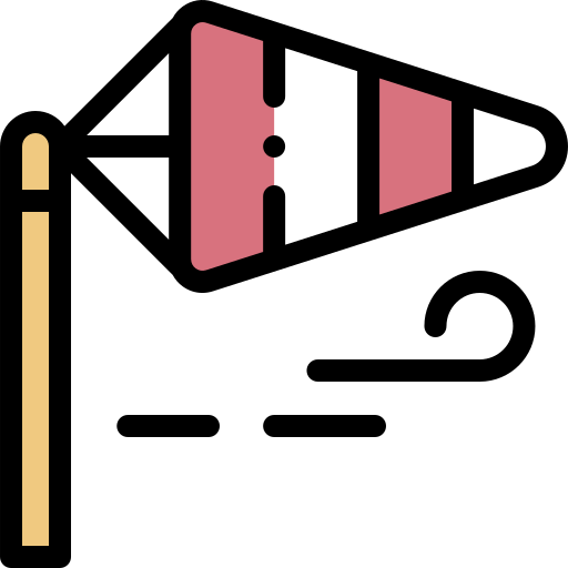 風向き Detailed Rounded Lineal color icon