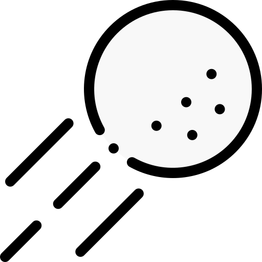 ゴルフボール Detailed Rounded Lineal color icon