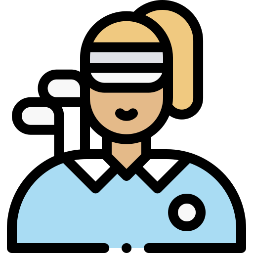 Golf player Detailed Rounded Lineal color icon