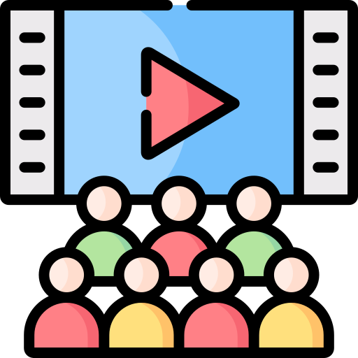 bioscoop Special Lineal color icoon