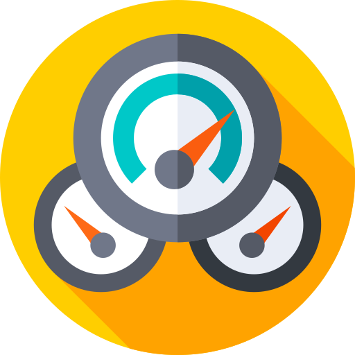 tachometer Flat Circular Flat icon