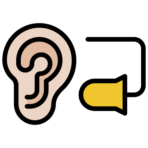 Ear plug Generic Outline Color icon