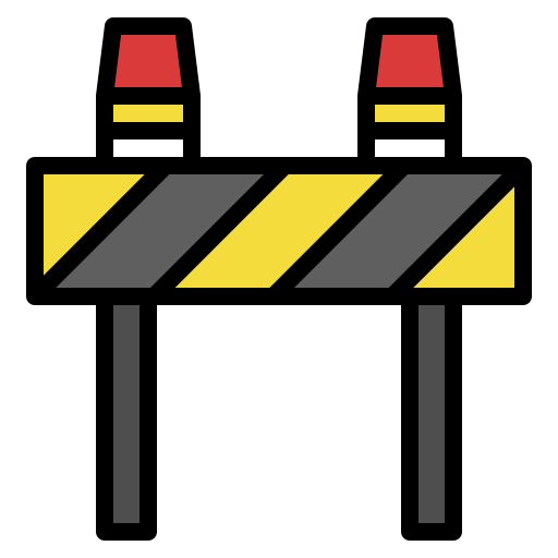 Road block Generic Outline Color icon