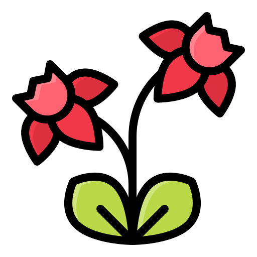 Flower Generic Outline Color icon