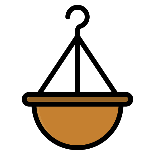 Hanging pot Generic Outline Color icon