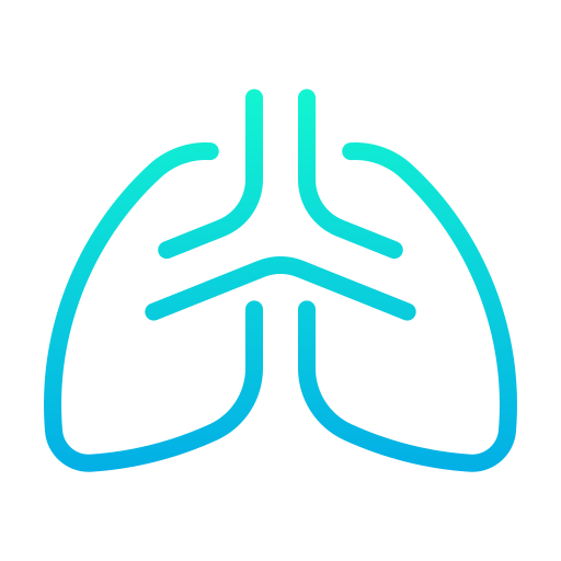 menselijke longen Generic Gradient icoon