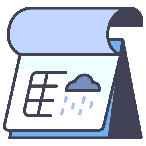 Rainy day MaxIcons Lineal color icon