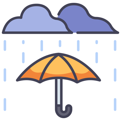 Umbrella MaxIcons Lineal color icon