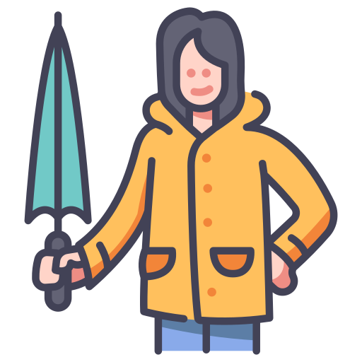 Raincoat MaxIcons Lineal color icon