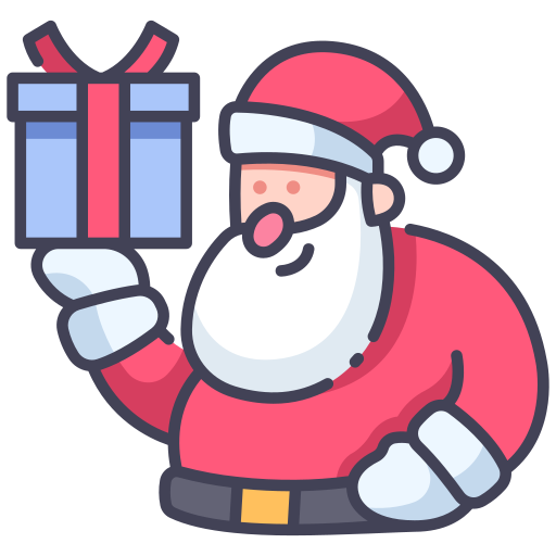 papá noel MaxIcons Lineal color icono