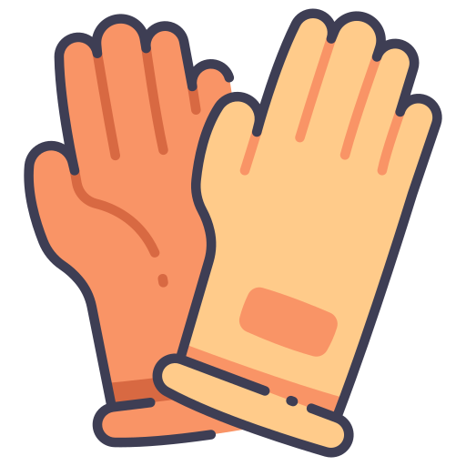 Hand glove MaxIcons Lineal color icon
