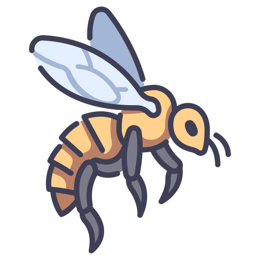 pszczoła MaxIcons Lineal color ikona