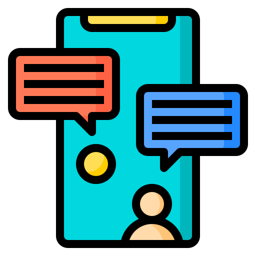 Chat Phatplus Lineal Color icon