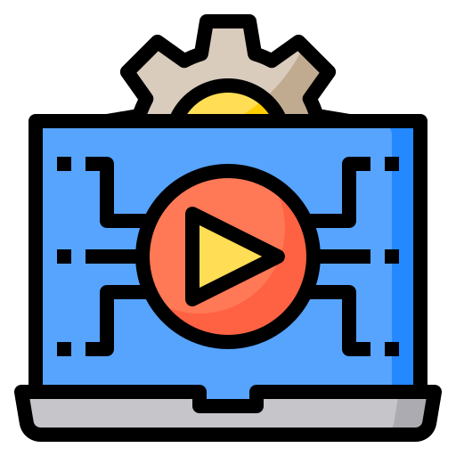 Video clip Phatplus Lineal Color icon