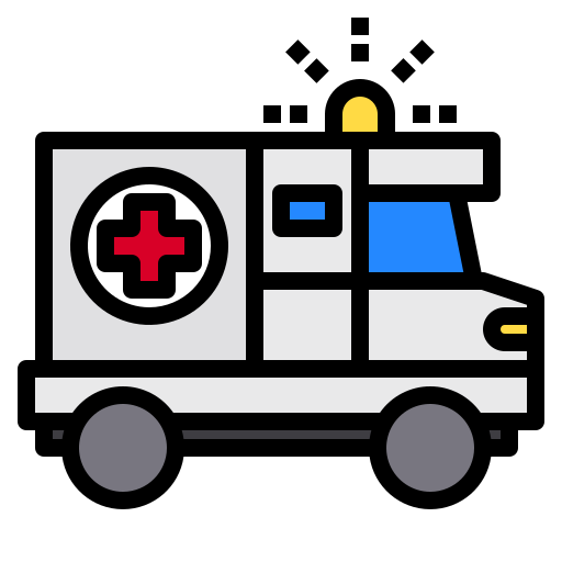 camión de emergencia Payungkead Lineal Color icono