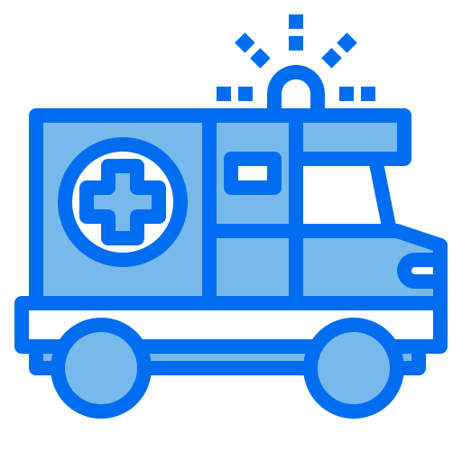 Emergency truck Payungkead Blue icon