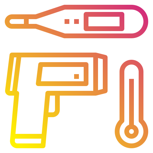 Thermometer Payungkead Gradient icon