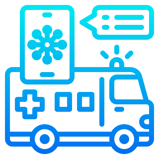 Ambulance srip Gradient icon