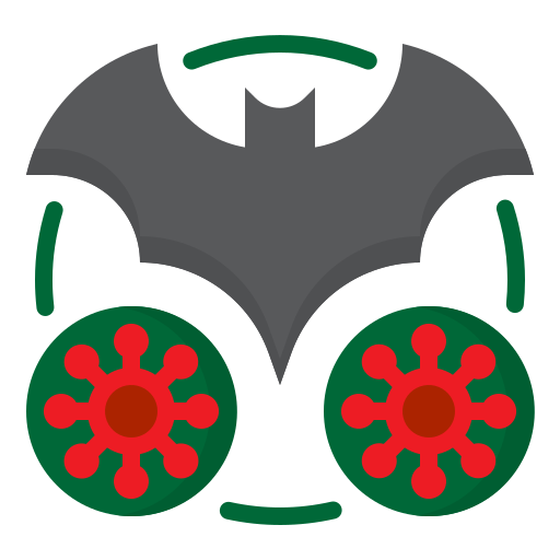 murciélago srip Flat icono