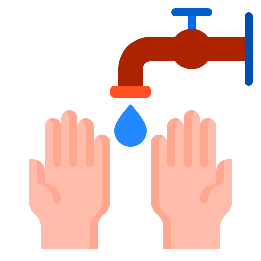 Hand wash srip Flat icon